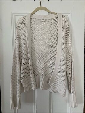 Abercrombie & Fitch Open-Knit Cream Women's Cardigan